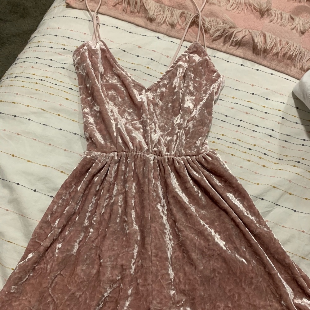 urban outfitters velvet romper